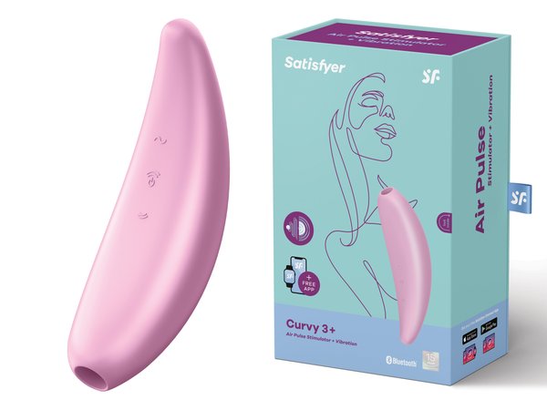 Вакуумный клиторальный стимулятор Satisfyer Curvy 3+ Pink
