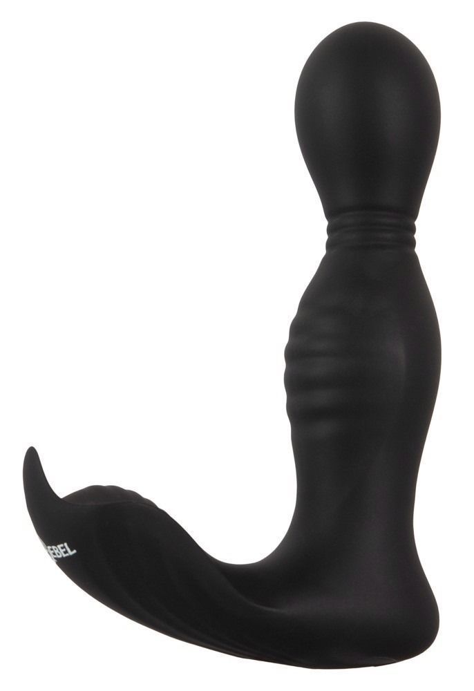 Вибростимулятор простаты с ротацией Rebel RC Butt Plug With 2 Functions, Черный