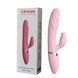 Вибратор с толчками и подогревом Tongue Extension Vibrating, розовый, Розовый