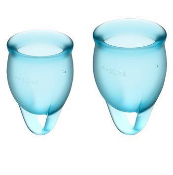 Набір менструальних чаш Satisfyer Feel Confident Light Blue