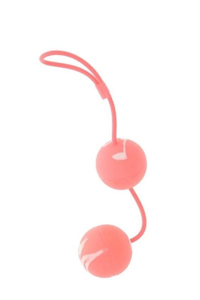 Вагинальные шарики Marbilized Duo Balls розовые
