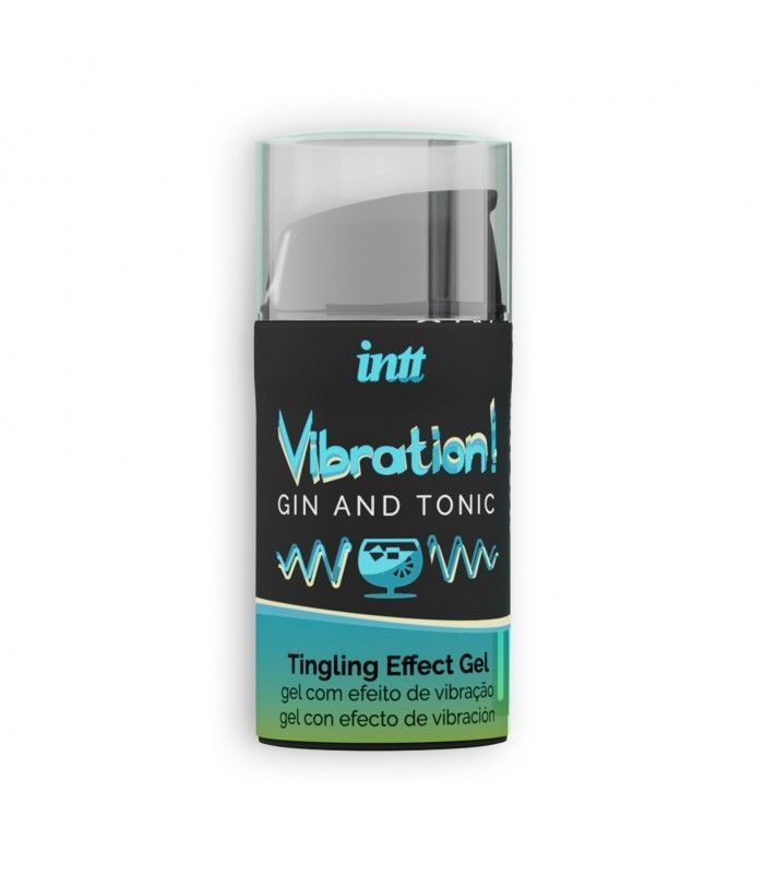 Жидкий вибратор Intt Vibration Gin Tonic EXTRA GREEN 15 мл
