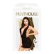 Міні-сукня Penthouse Heart Rob L/XL Black, хомут, глибоке декольте, мініатюрні стрінги