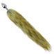Анальная пробка с хвостом EGZO - Fox Tail Silver Plug Brown, size S, Коричневый