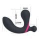 Массажер простаты с пультом управления Prostate Massager Dual USB 10 Function, Черный
