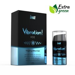 Жидкий вибратор Intt Vibration Ice  EXTRA GREEN 15 мл