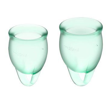 Набір менструальних чаш Satisfyer Feel Confident Light Green