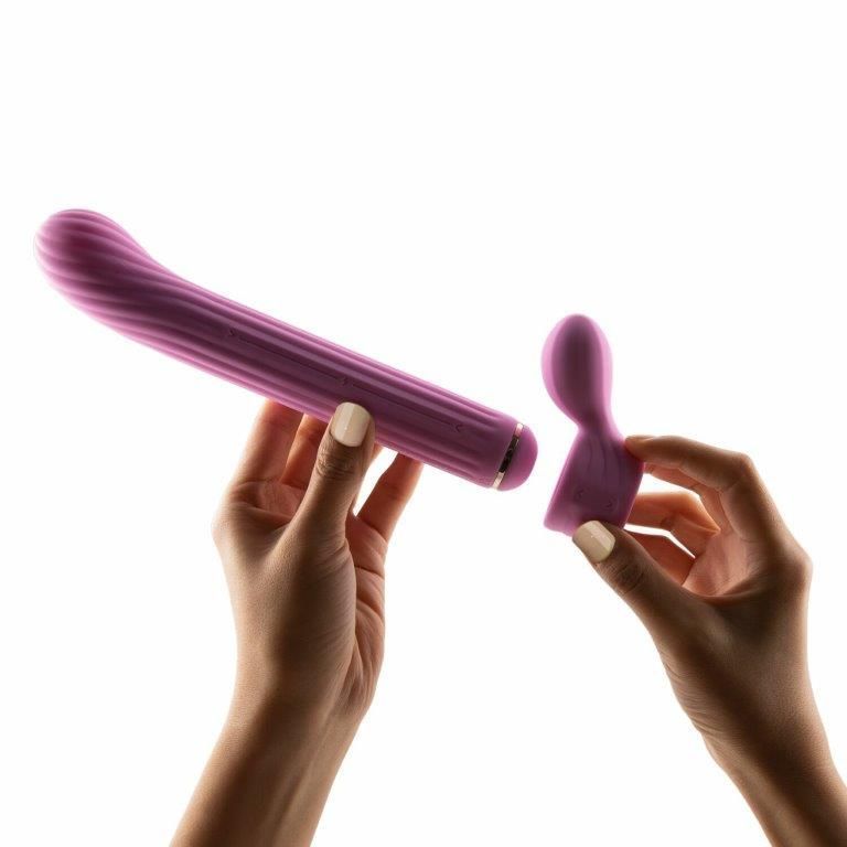 Вибратор для точки G с насадками Otouch Magic Stick S1 Plus, розовый, Розовый