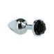 Металева анальна пробка Lux Active з трояндою - Rose Anal Plug - Black, ВІБРОПУЛЯ В ПОДАРУНОК, Черный