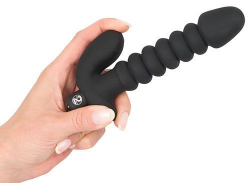 Анальный вибратор Black Velvets Vibrating Medium, Черный