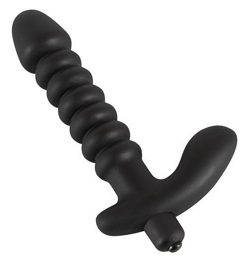 Анальный вибратор Black Velvets Vibrating Medium, Черный