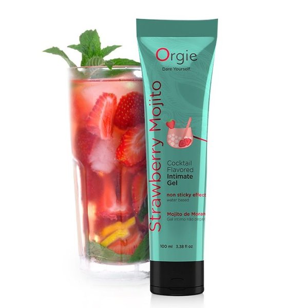 Оральный лубрикант Orgie Cocktail Flavored Intimate Gel - Strawberry Mojito, 100 ml