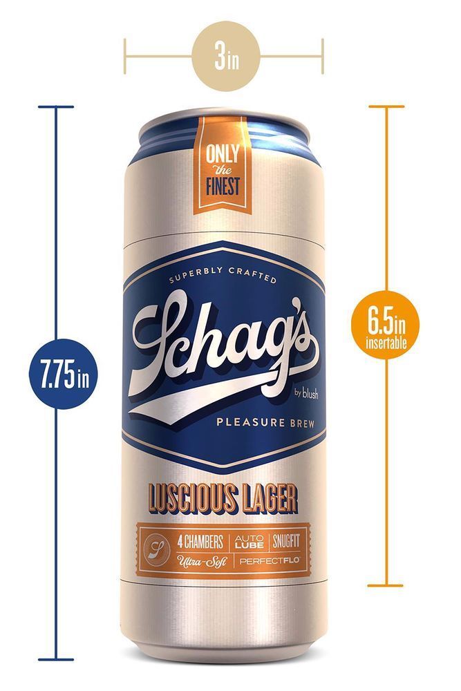 Мастурбатор SCHAG&rsquo;S LUSCIOUS LAGER FROSTED, Прозрачный