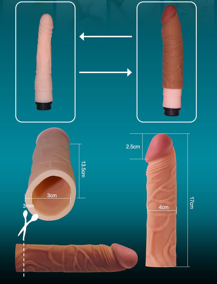 Удлиняющая насадка на пенис Pleasure X-Tender Penis Sleeve Add 1" Flesh
