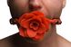 Силіконовий кляп з трояндою Master Series: Blossom Silicone Rose Gag – Red