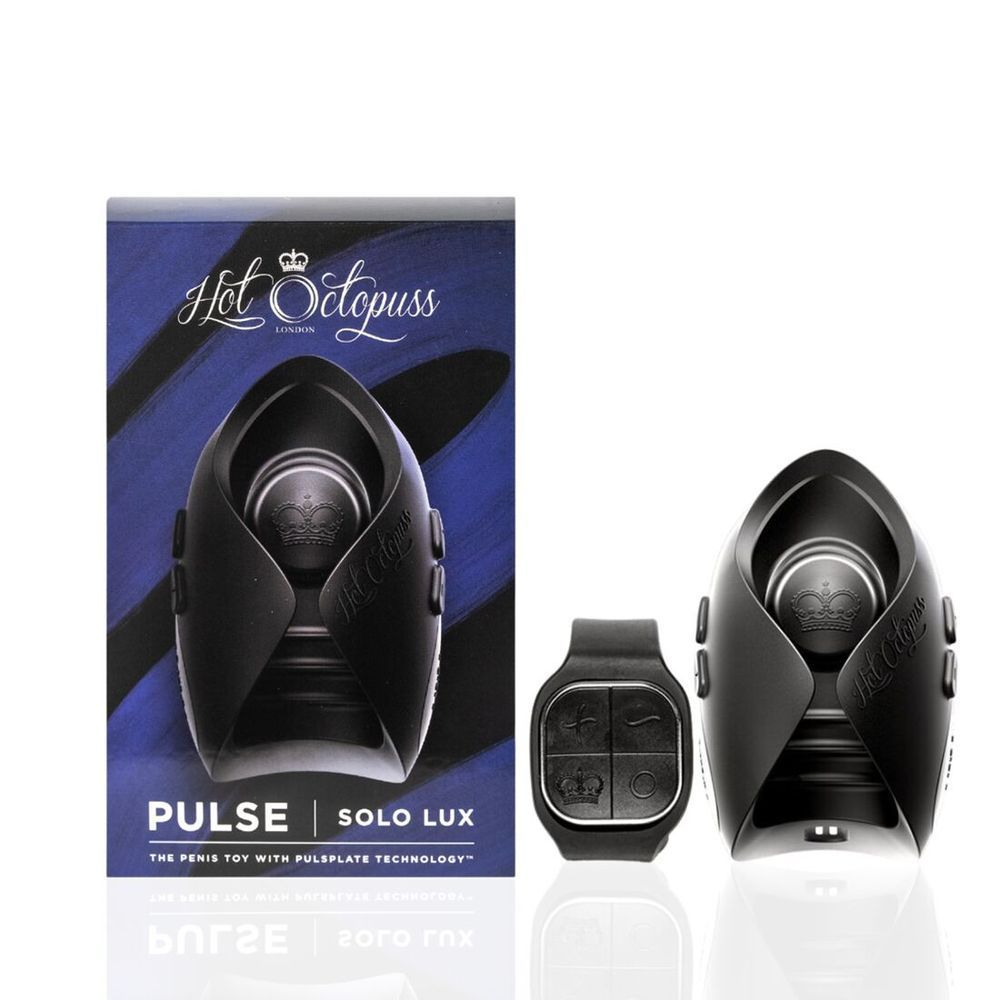 Мастурбатор Hot Octopuss PULSE SOLO LUX, пульсация, использование без рук, Черный