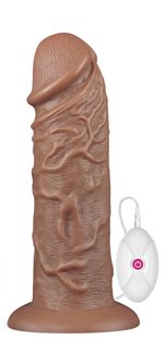 Вібратор Realistic Chubby Dildo 10.5, коричневий