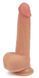 Вібратор з ротацією та підігрівом Dual-Layered Silicone Nature Cock Anthony 8.5, тілесний, тілесний