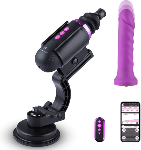 Міні секс-машина Hismith Mini Capsule Sex-Machine with Strong Suction APP, дуже потужна, пульт ДК