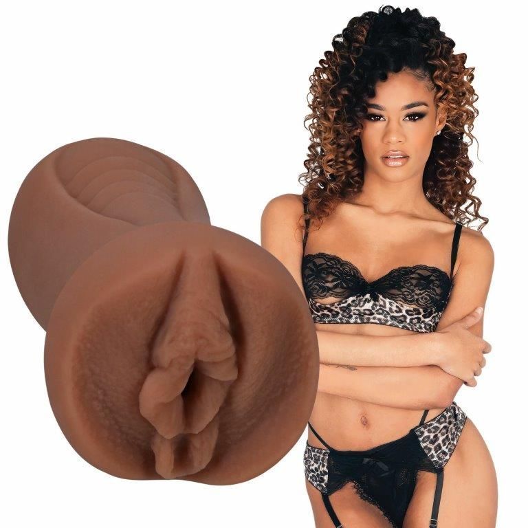 Искусственная вагина Signature Strokers Scarlit Scandal Pocket Pussy, коричневая, Коричневый