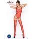 Бодістокінг Passion BS034 red, комбінезон, імітація боді та панчохи