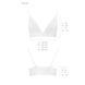 Еластичний топ із мереживом Passion PS001 TOP white, size S