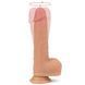 Вібратор з ротацією та підігрівом Dual-Layered Silicone Nature Cock Anthony 8.5, тілесний, тілесний