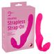 Жіночий страпон - Vibrating Strapless Strap-On Pink