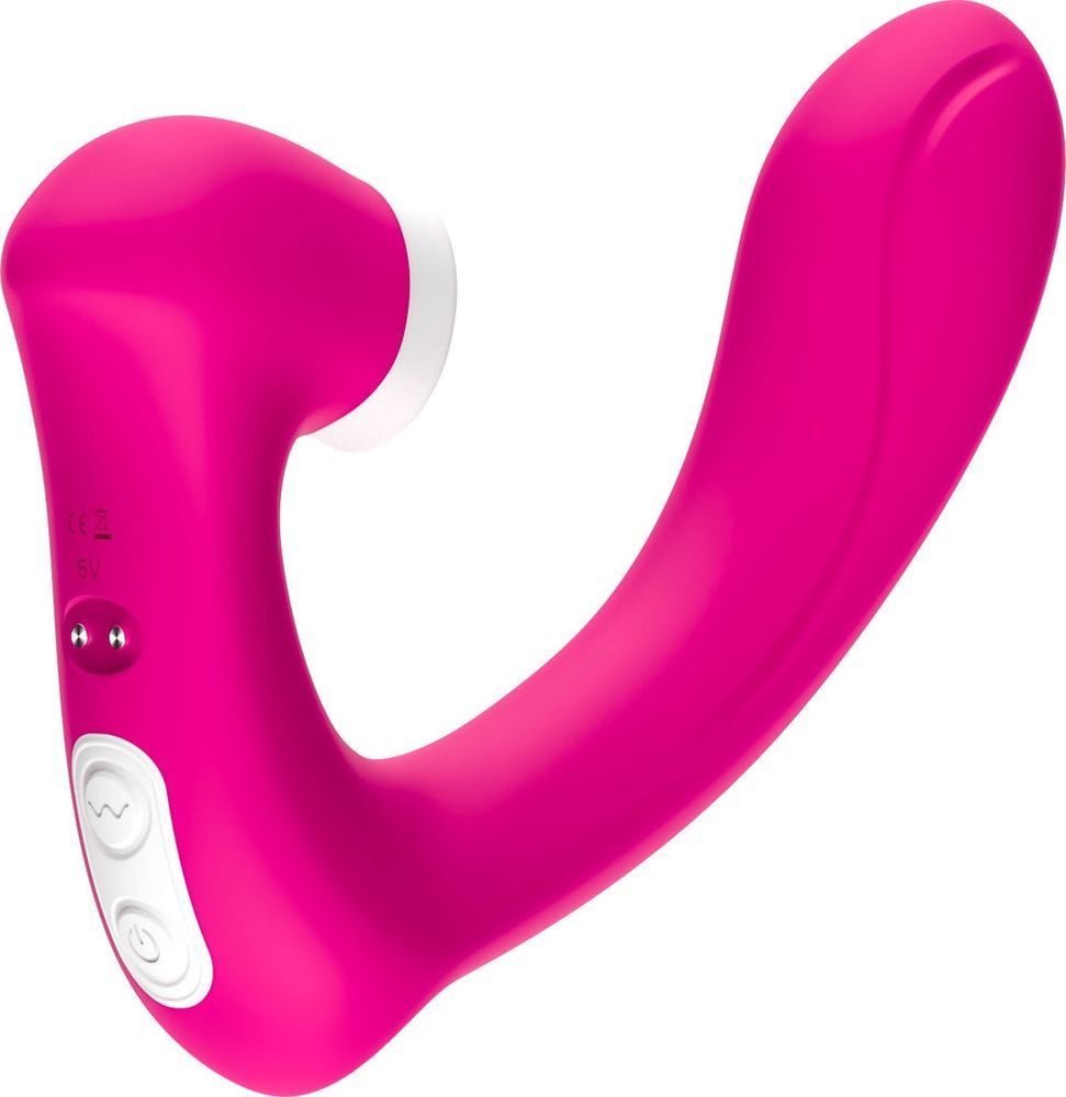 Вибратор Stymulator silicone Rose Red, Розовый
