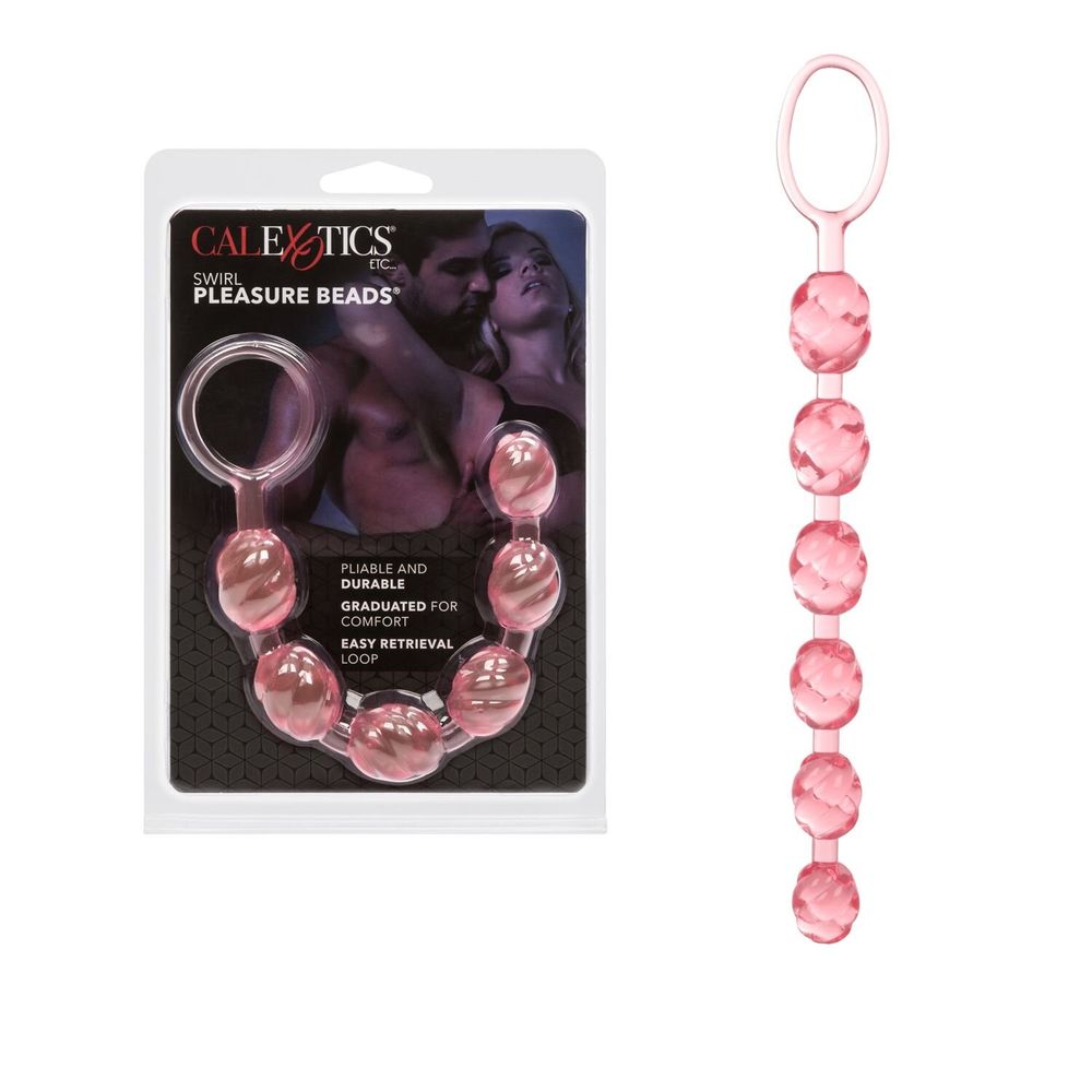 Анальная цепочка Swirl Pleasure Beads от California Exotic Novelties