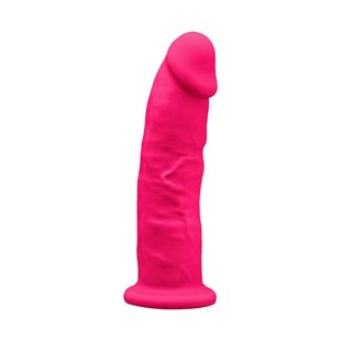 Фаллоимитатор с вибрацией SilexD Henry Vibro Pink (MODEL 2 size 7in), двухслойный, диаметр 4,4 см