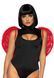 Крила дияволиці Leg Avenue devil wings Red, справжні пір'я