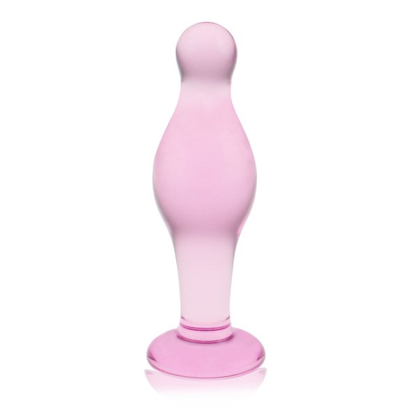 Анальна пробка Love Toy Glass Romance Dildo GS16, рожева