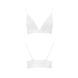 Еластичний топ із мереживом Passion PS001 TOP white, size XL