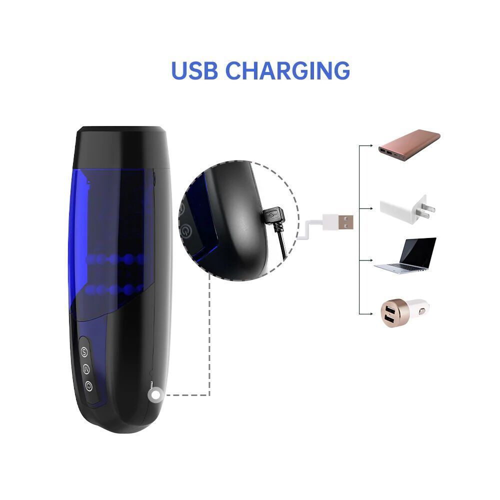 Интерактивный смарт мастурбатор Magic Motion Xone, имитация фрикций, 10 режимов, турбо-кнопка, Черный