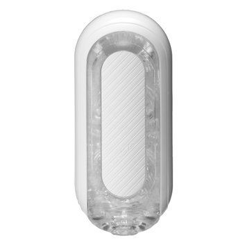 Мастурбатор Tenga Flip Zero GRAVITY White, змінна інтенсивність стимуляції, розкладний, Білий