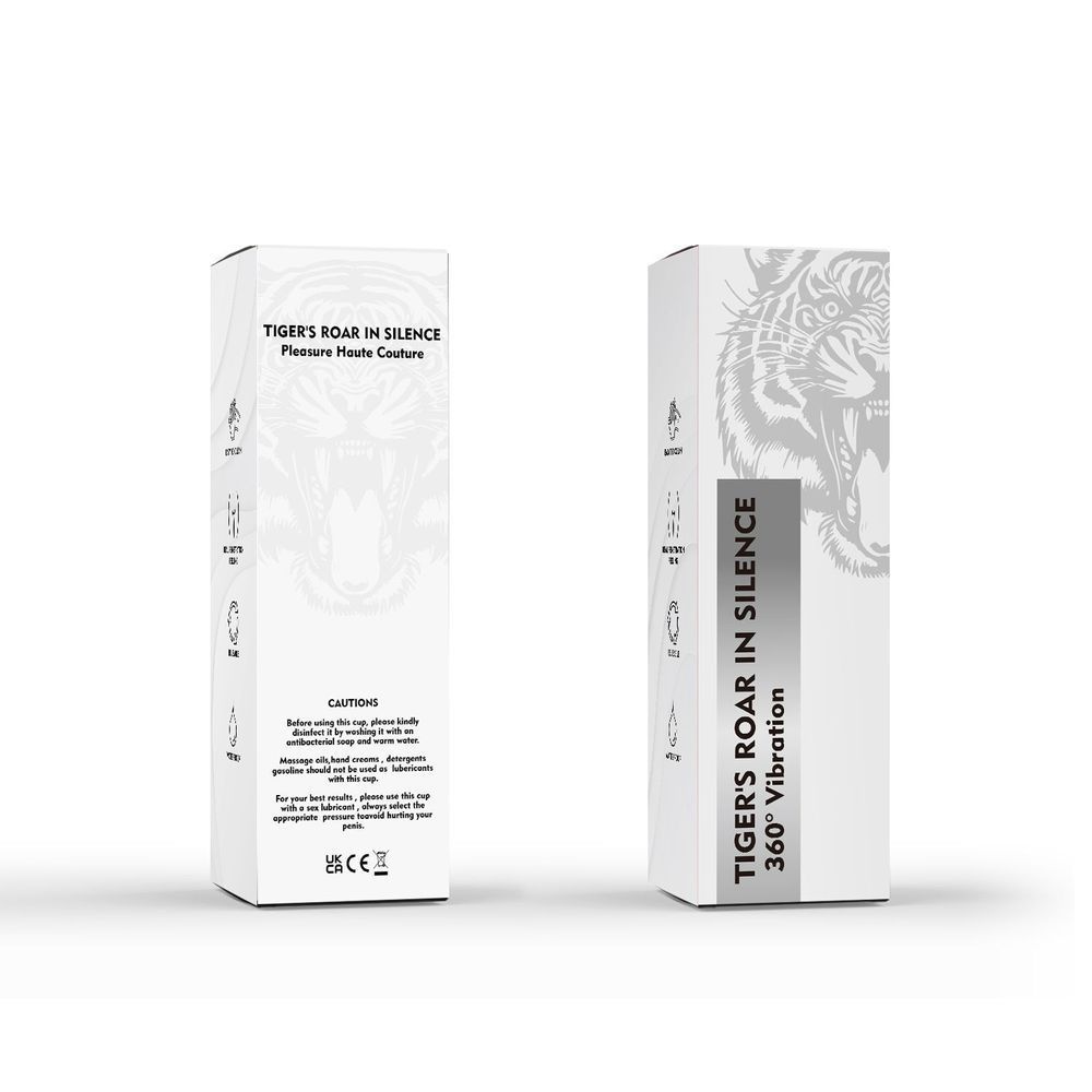 Мастурбатор Men Powerup TIGER'S ROAR IN SILENCE 360 Vibration, тілесний