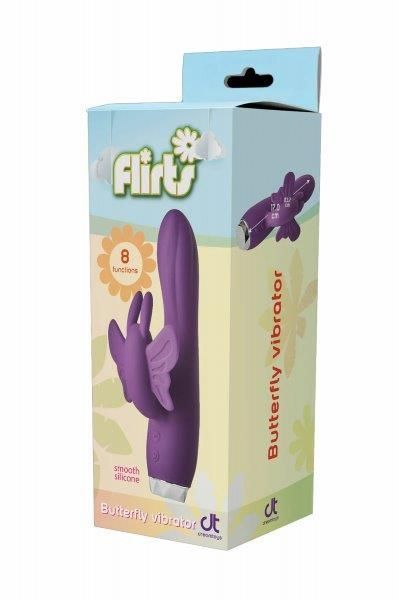 Flirts Butterfly &mdash; вібратор-метелик з 8 режимами вібрації, Фіолетовий