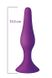 Анальна пробка на присосці MAI Attraction Toys №35 Purple, довжина 15,5см, діаметр 3,8см