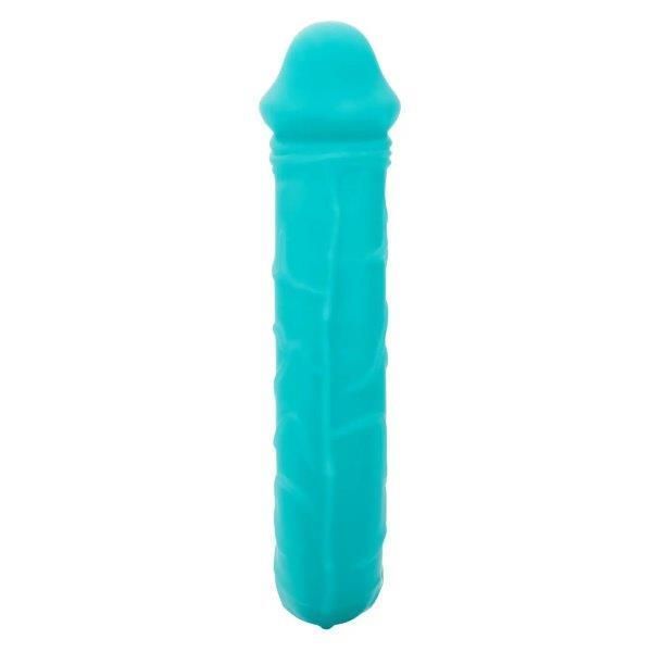 Двухконечный фаллоимитатор Silicone Double Dong AC DC Dong, бирюзовый, Бирюзовый