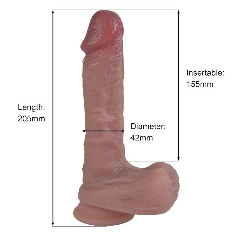Фаллоимитатор Natural Play Silicone Dildo D2, телесный