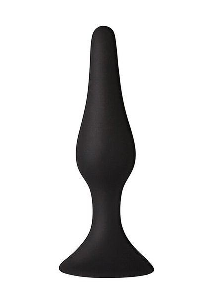 Анальна пробка на присосці MAI Attraction Toys №35 Black, довжина 15,5см, діаметр 3,8см