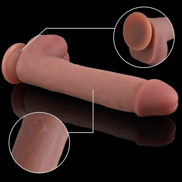Фаллоимитатор Natural Play Silicone Dildo D3, телесный