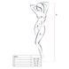 Бодістокінг Passion BS071 white, комбінезон на бретелях