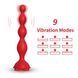 Анальный стимулятор Rosestick Red, 9 vibration functions, Красный