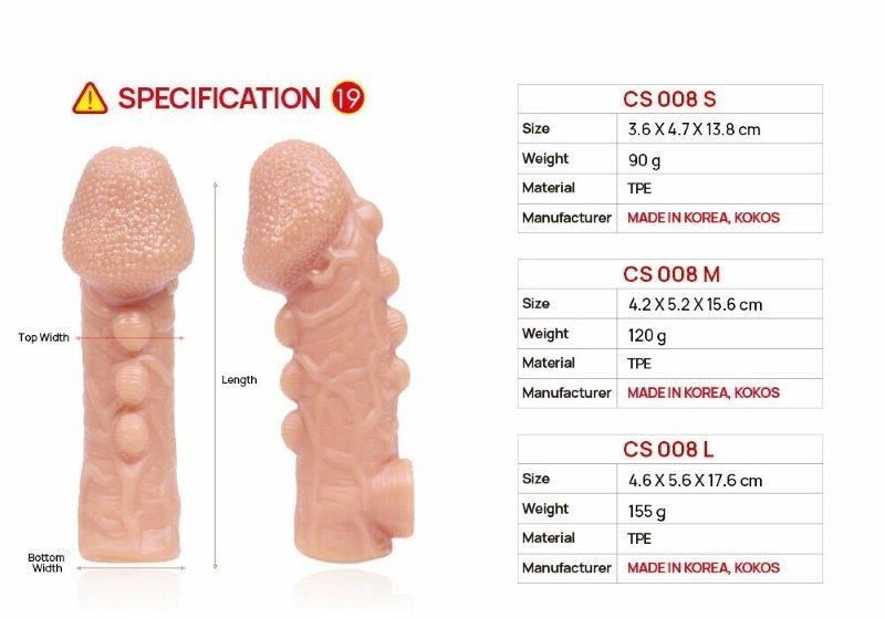 Насадка на член Kokos Cock Sleeve CS 008 M