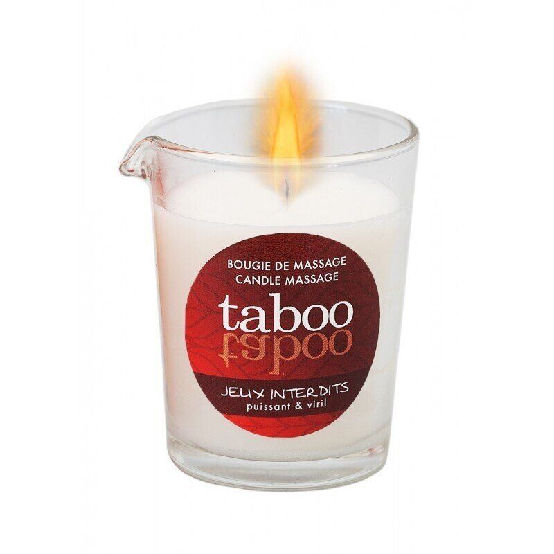 Масажна свічка для чоловіків TABOO Jeux interdits