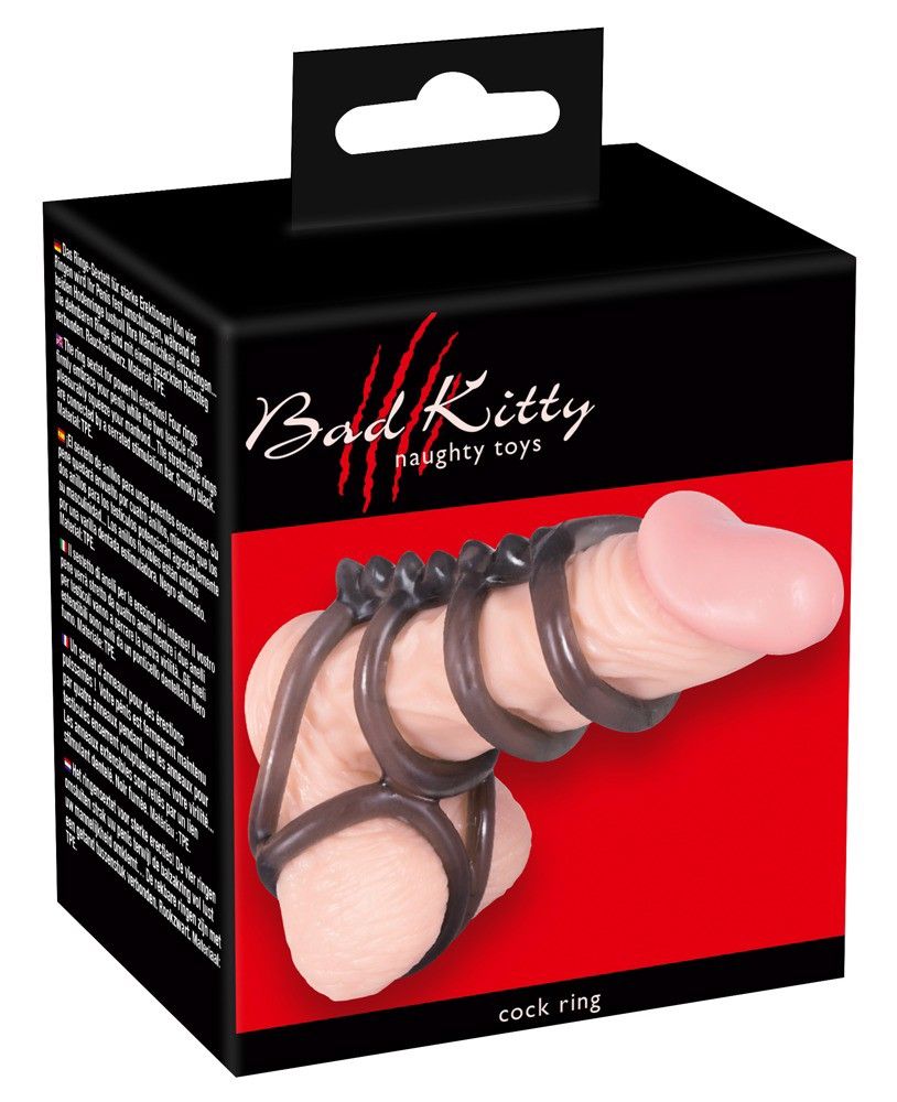 Насадка на пенис Bad Kitty Naughty Toys Cock And Ball Ring