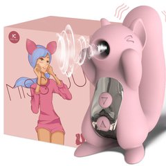 Вакуумный стимулятор клитора с вибрацией KisToy Miss UU Pink