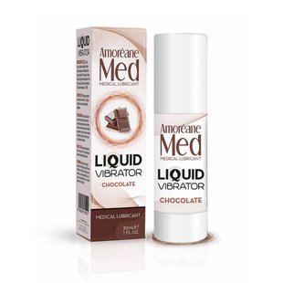 Жидкий вибратор Amoreane Med Liquid Vibrator Chocolate 30 мл